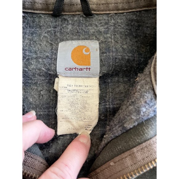 Carhartt Detroit gray green zip front coat jacket size XL - Picture 4 of 12